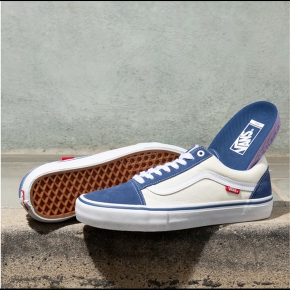Vans Other - NEW Vans Old Skool Pro Navy White Sneakers